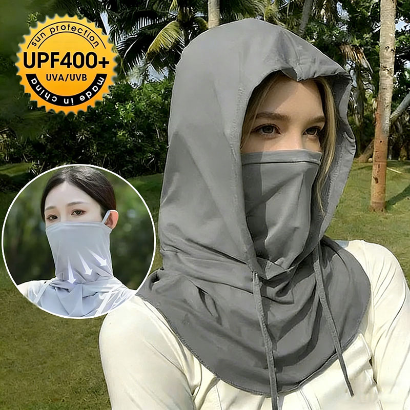 Wool Balaclava Knit - Passamontagna Traspirante con Protezione Solare, Asciugatura