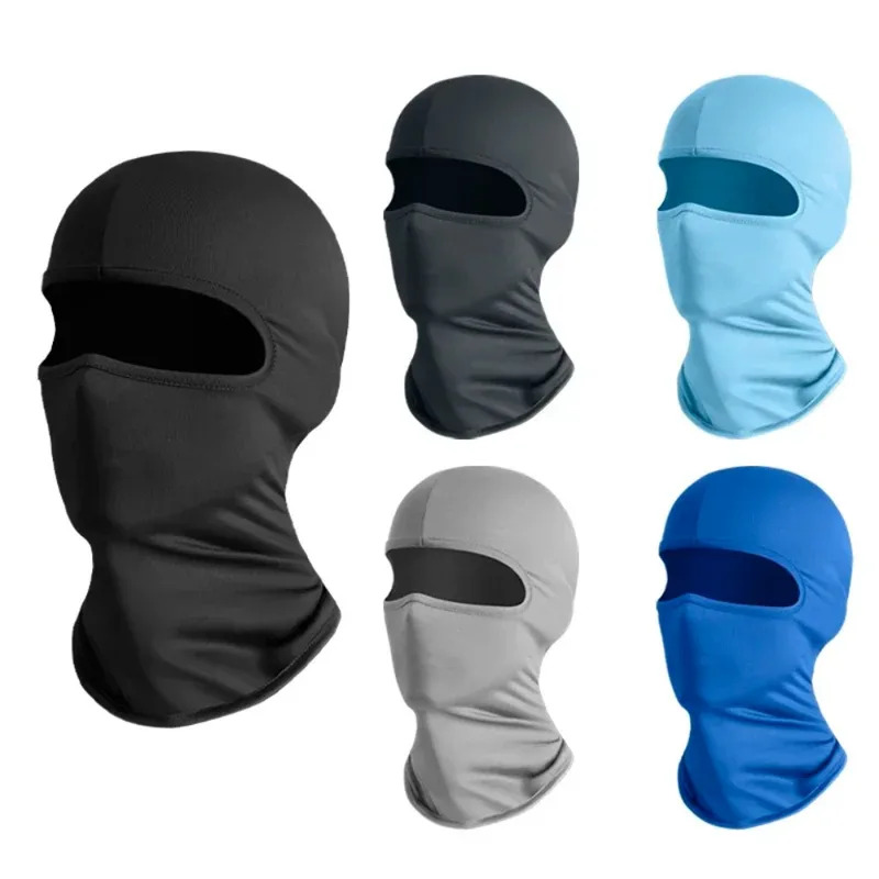 Wool Balaclava Knit - Balaclava Integrale Rinfrescante in Seta Ghiaccio