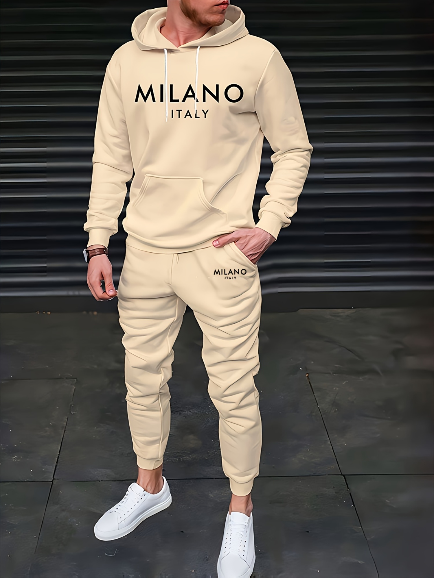 Winter Clothing Affordable - Set Felpa con Cappuccio e Pantaloni