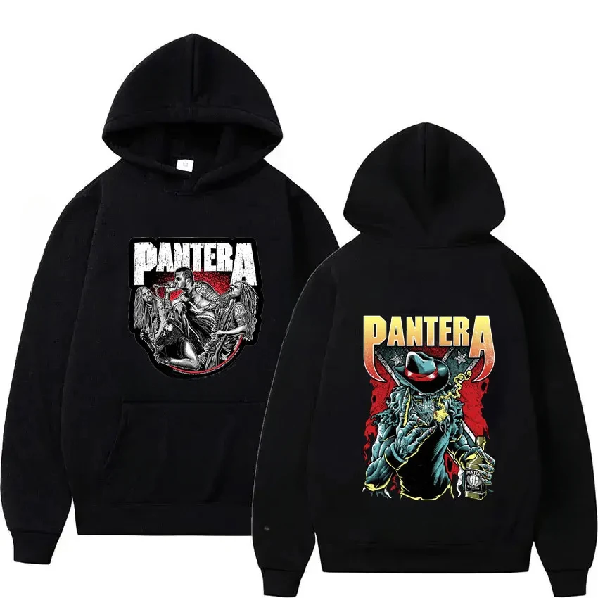 Winter Clothing Essentials For Men - Felpa con cappuccio Pantera Tema Heavy