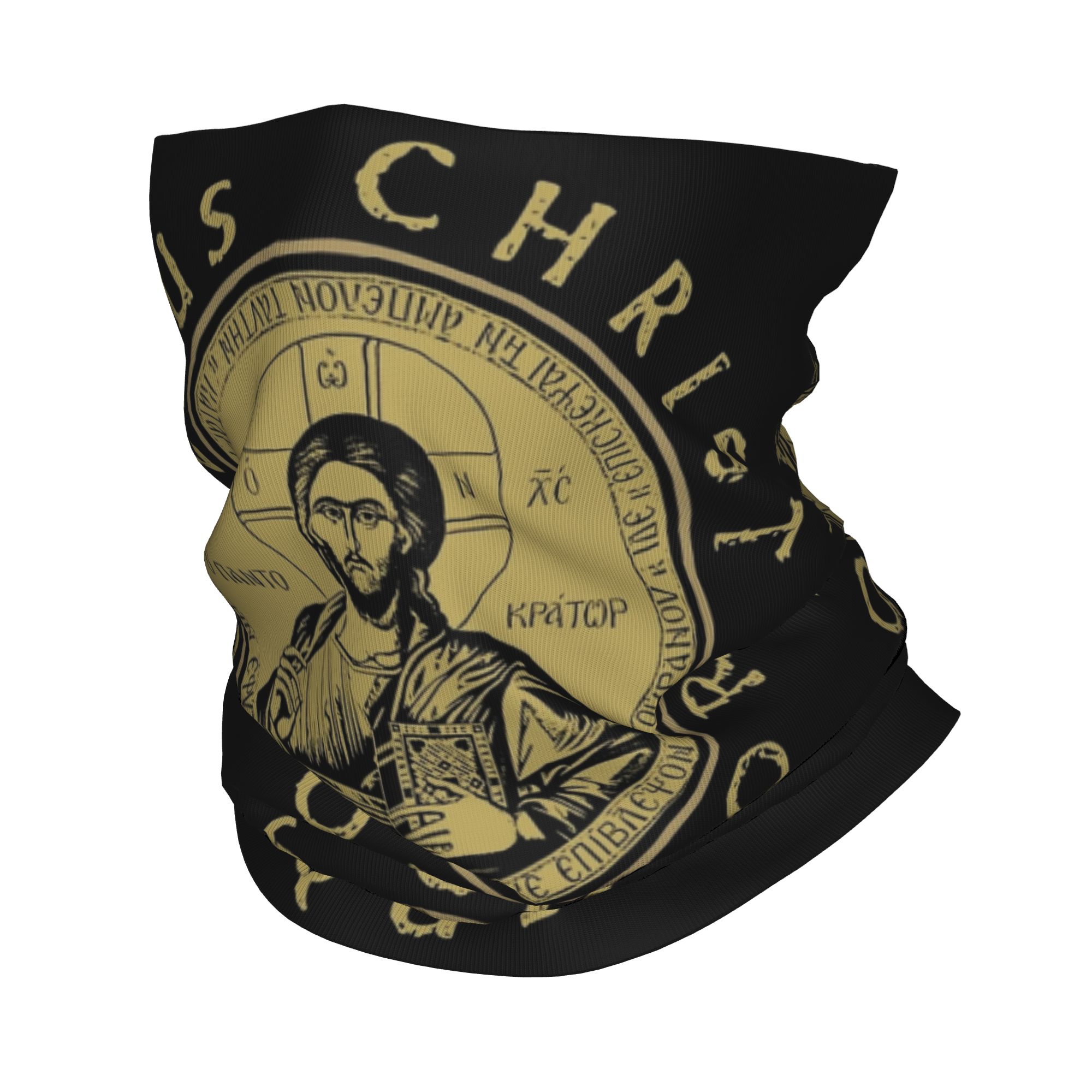 Wool Balaclava Knit - Gesù Cristo Bandana ortodossa Copricollo Maschera