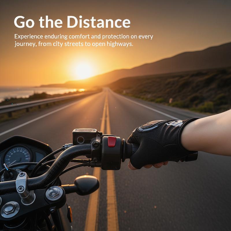 Knit Glove Touch Screen - Guanti da Moto Traspiranti 1 Paio