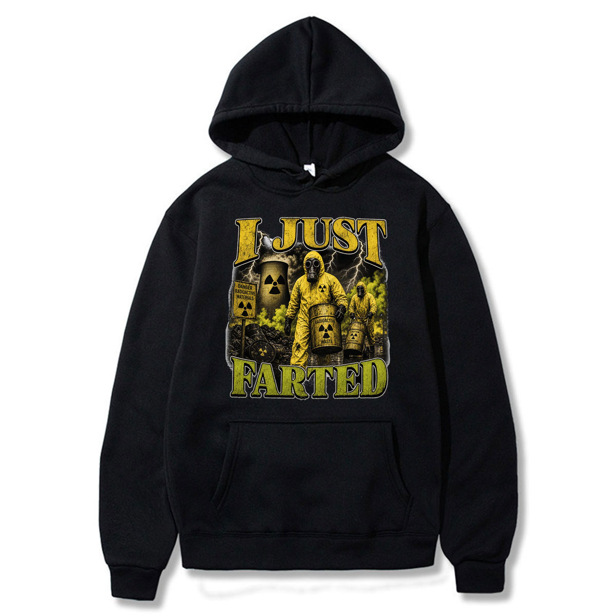 Winter Clothing Meme - Felpe con Cappuccio con Grafica 'Just