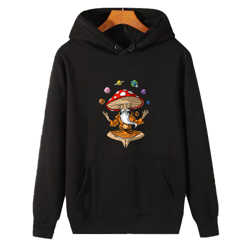 Winter Clothing Essentials For Men - Magic Mushroom Buddha fashion graphic Felpe