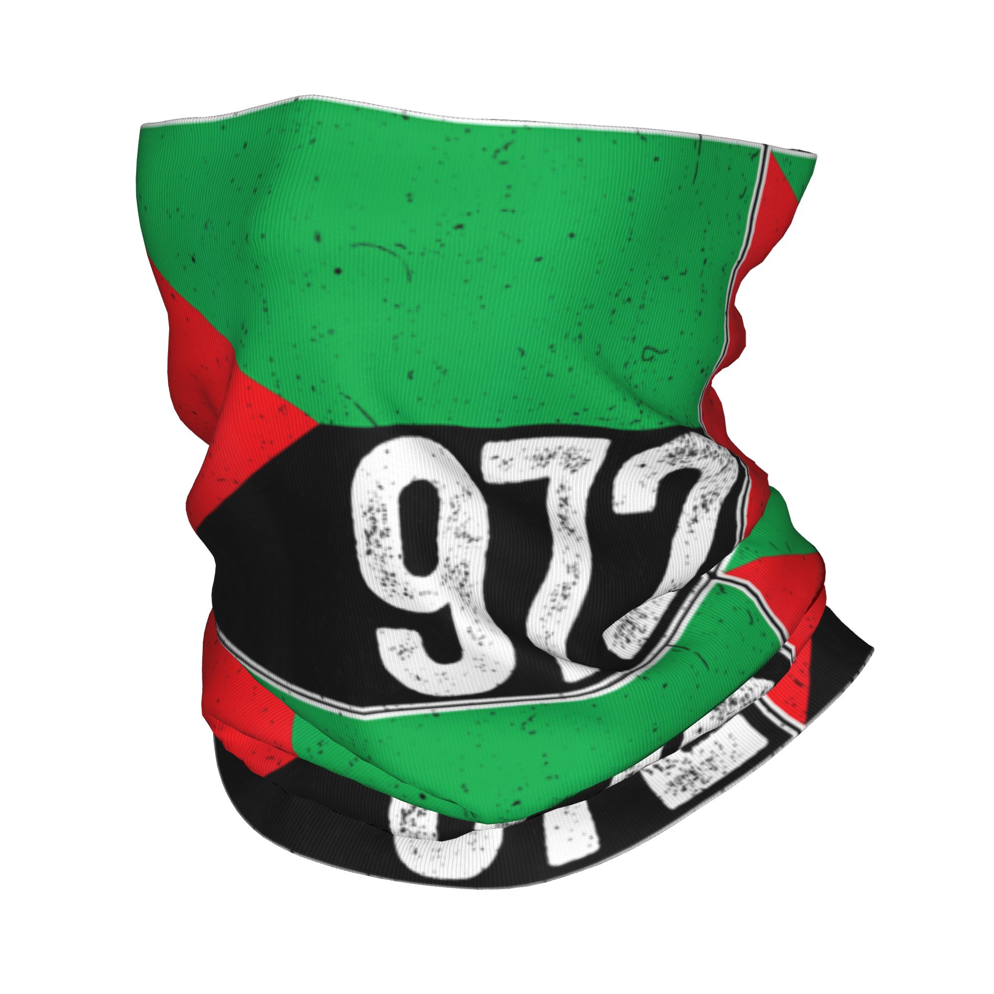 Wool Balaclava Knit - Bandana con bandiera della Martinica 972,