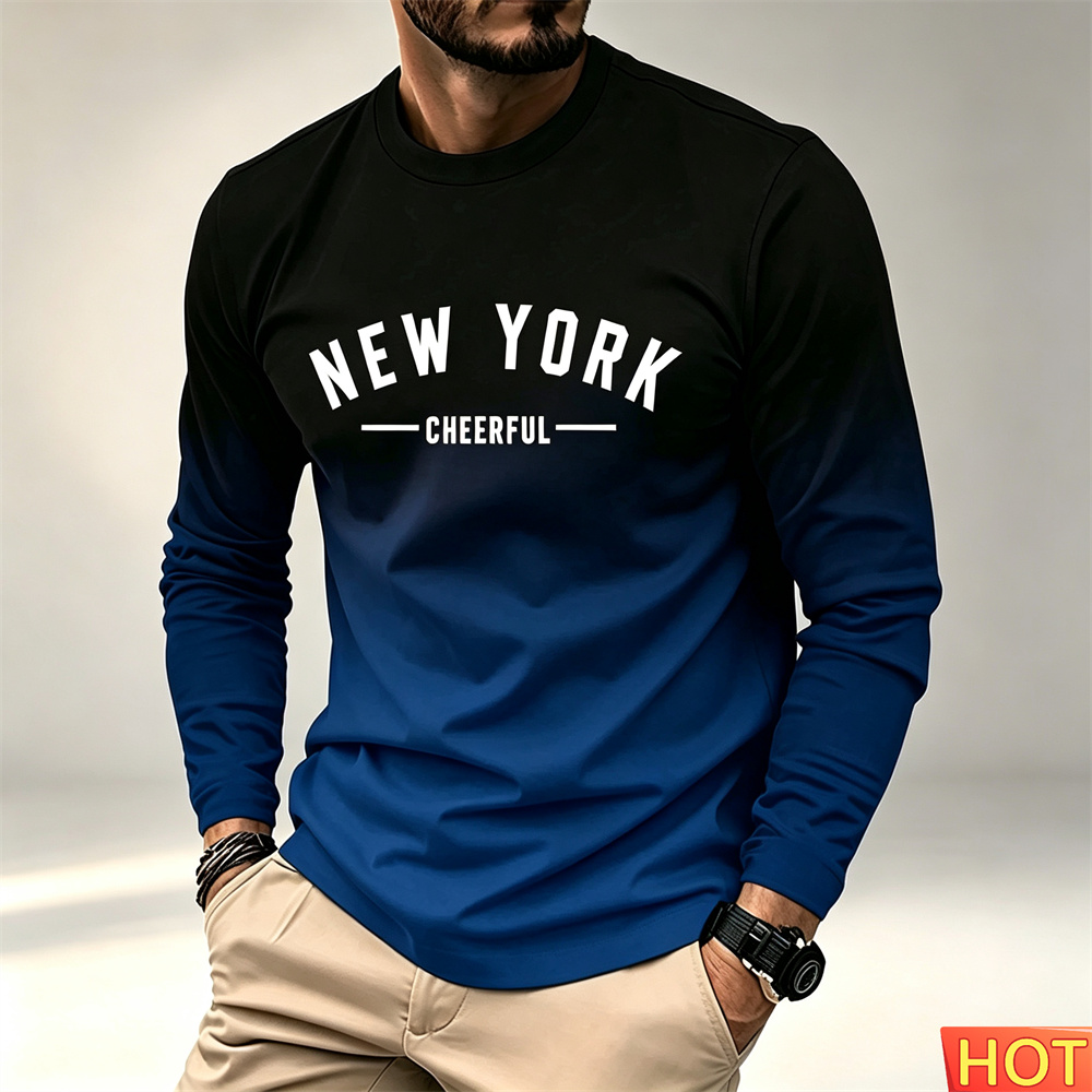 Winter Clothing New York - Nuova T-shirt da Uomo a Maniche