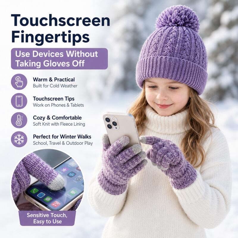 Set di cappello invernale in m - Knit Glove Touch Screen recensione e prezzo