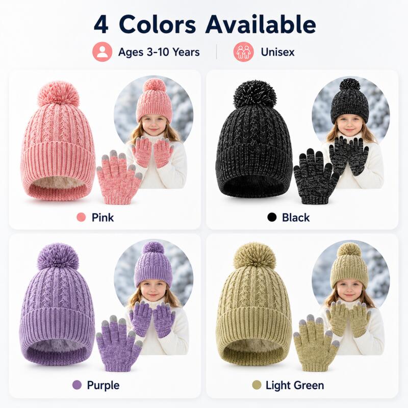 Set di cappello invernale in m - Knit Glove Touch Screen recensione e prezzo