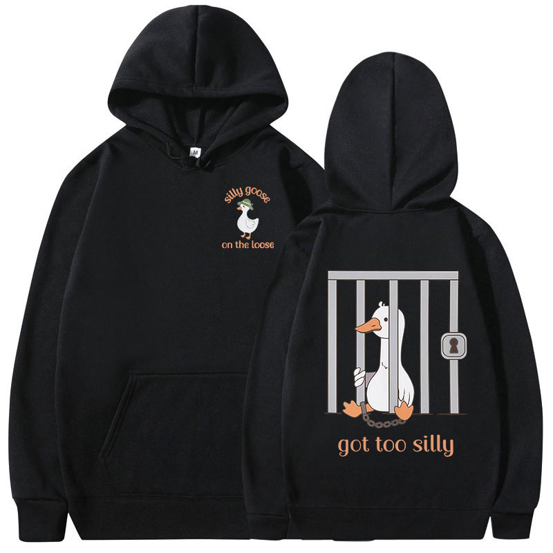 Silly Goose on The Loose Hoodi - Winter Clothing Meme recensione e prezzo