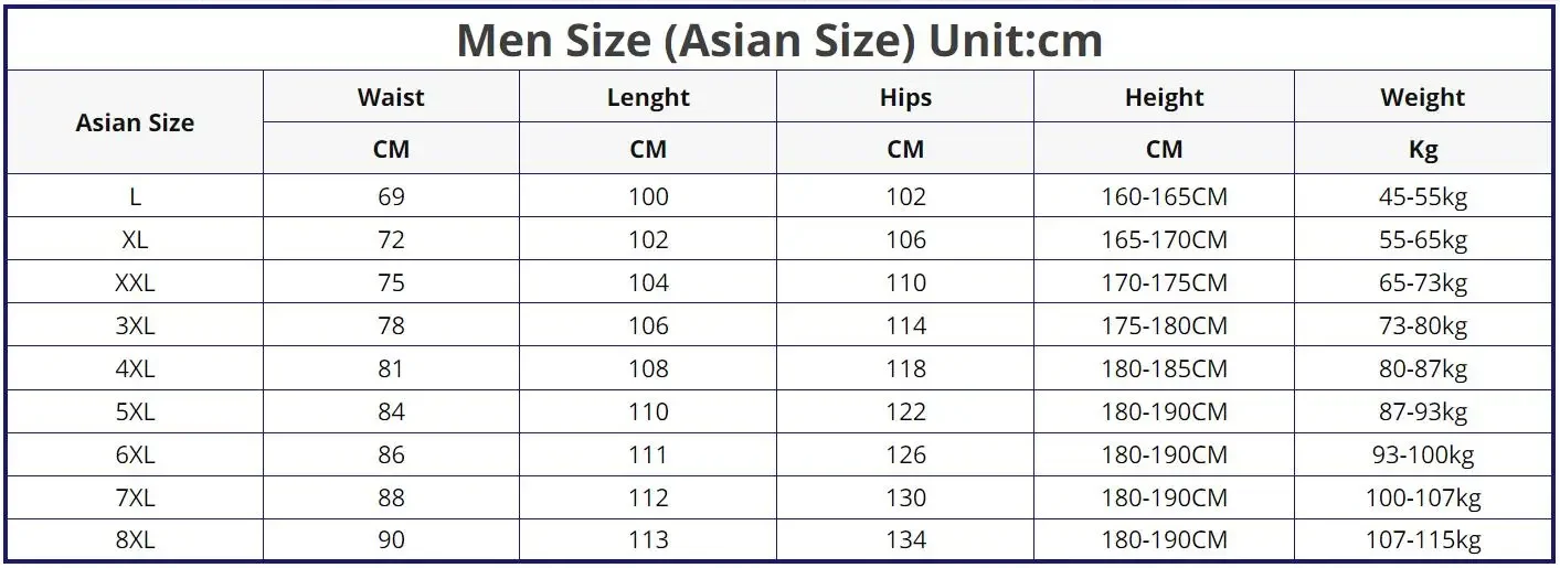 Plus Size 7XL 8XL pantaloni in - Winter Clothing Activity recensione e prezzo